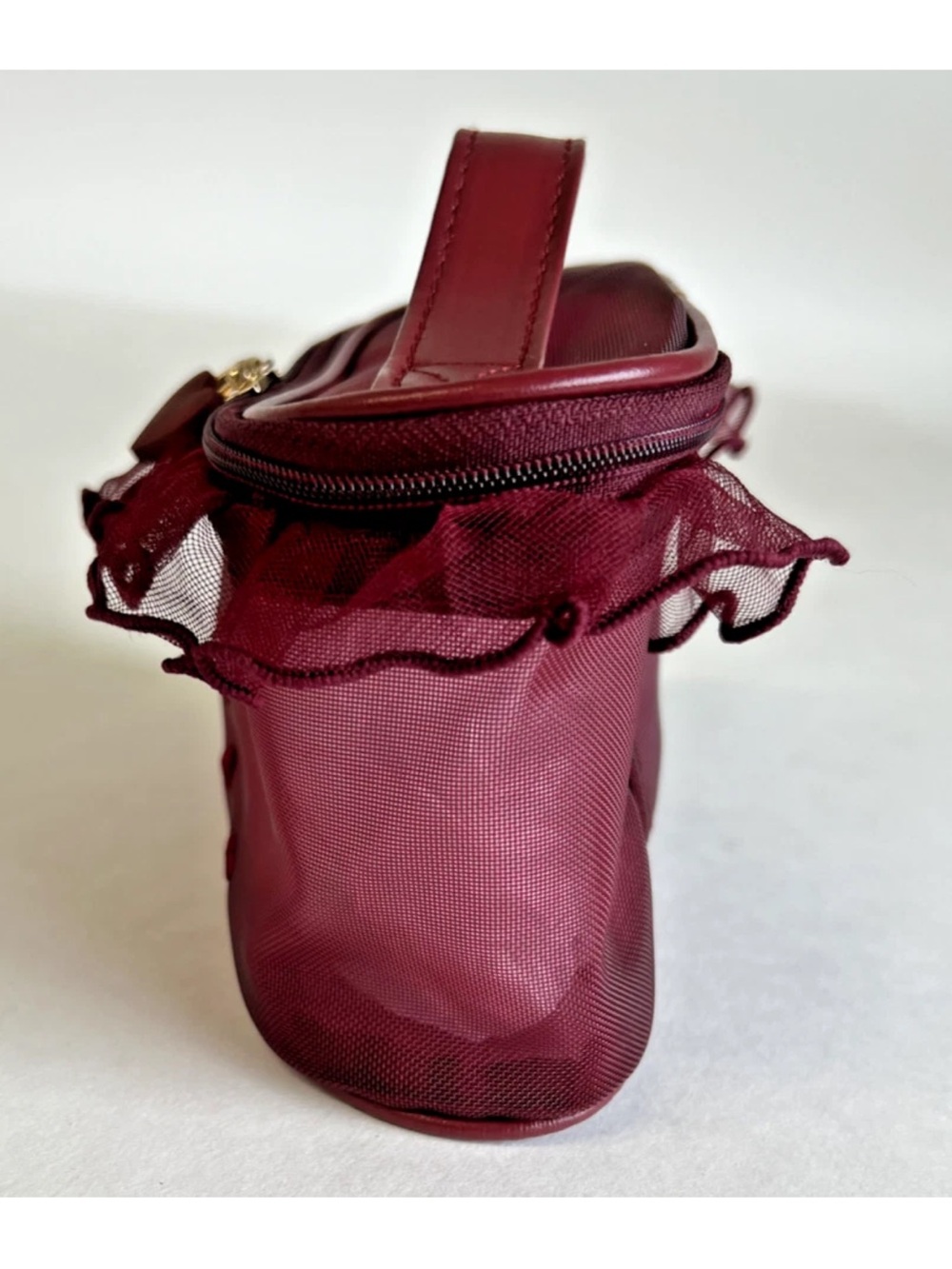Burgundy Heart-Accent Cosmetic Case - Picture 3 of 8